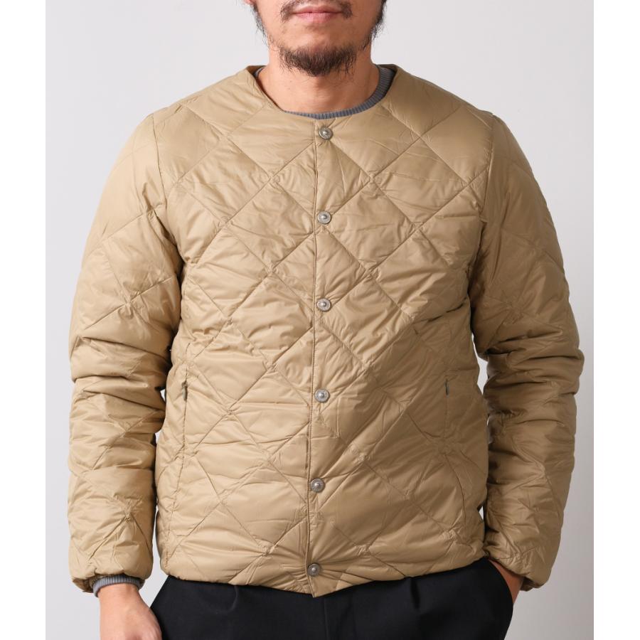 【TAION｜タイオン】CITY CREW NECK DOWN JACKET　クルーネックダウンジャケット　アウター　ブラック　ダークネイビー　オフホワイト　カーキ【104BCI】 |  | 07