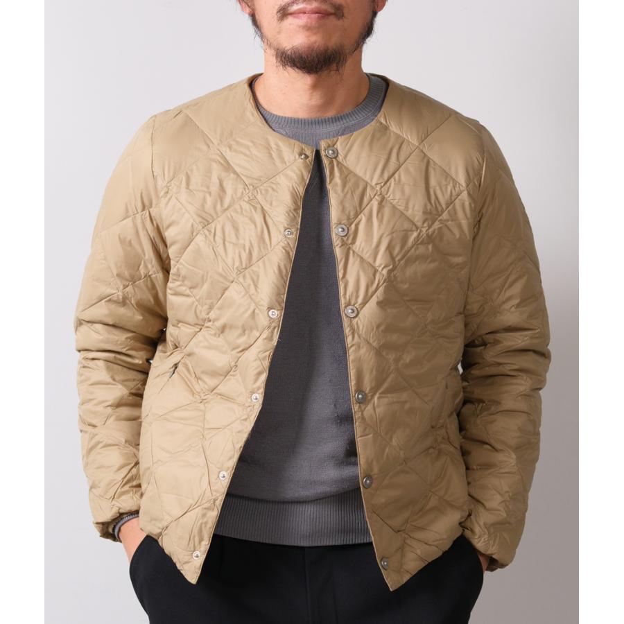 【TAION｜タイオン】CITY CREW NECK DOWN JACKET　クルーネックダウンジャケット　アウター　ブラック　ダークネイビー　オフホワイト　カーキ【104BCI】 |  | 08