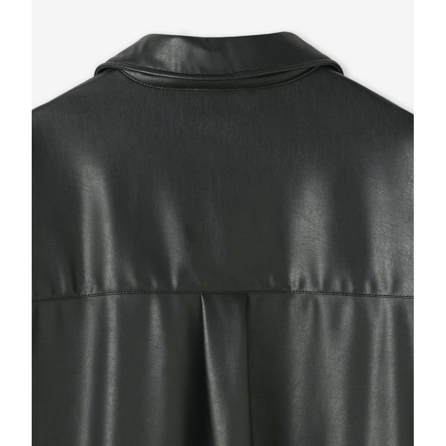 【junhashimoto｜ジュンハシモト】MEGA BIG LEATHER SHIRT　メガビッグレザーシャツ　ブラック　ブラウン　メンズ　アウター【1062520002】 |  | 12