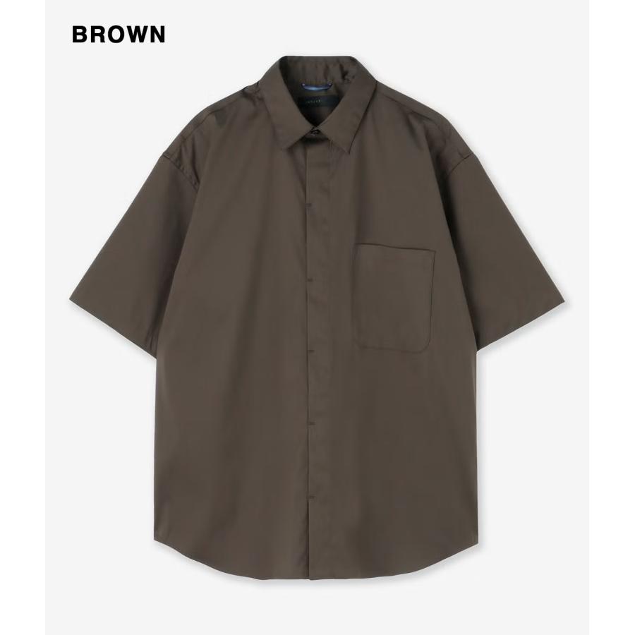 【junhashimoto｜ジュンハシモト】フライフロントショートスリーブ FLY-FRONT S/S マスタード ネイビー ブラウン コットン ナイロン メンズ【1062620002】 |  | 12