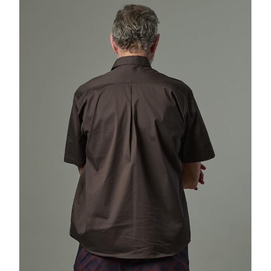 【junhashimoto｜ジュンハシモト】フライフロントショートスリーブ FLY-FRONT S/S マスタード ネイビー ブラウン コットン ナイロン メンズ【1062620002】 |  | 02