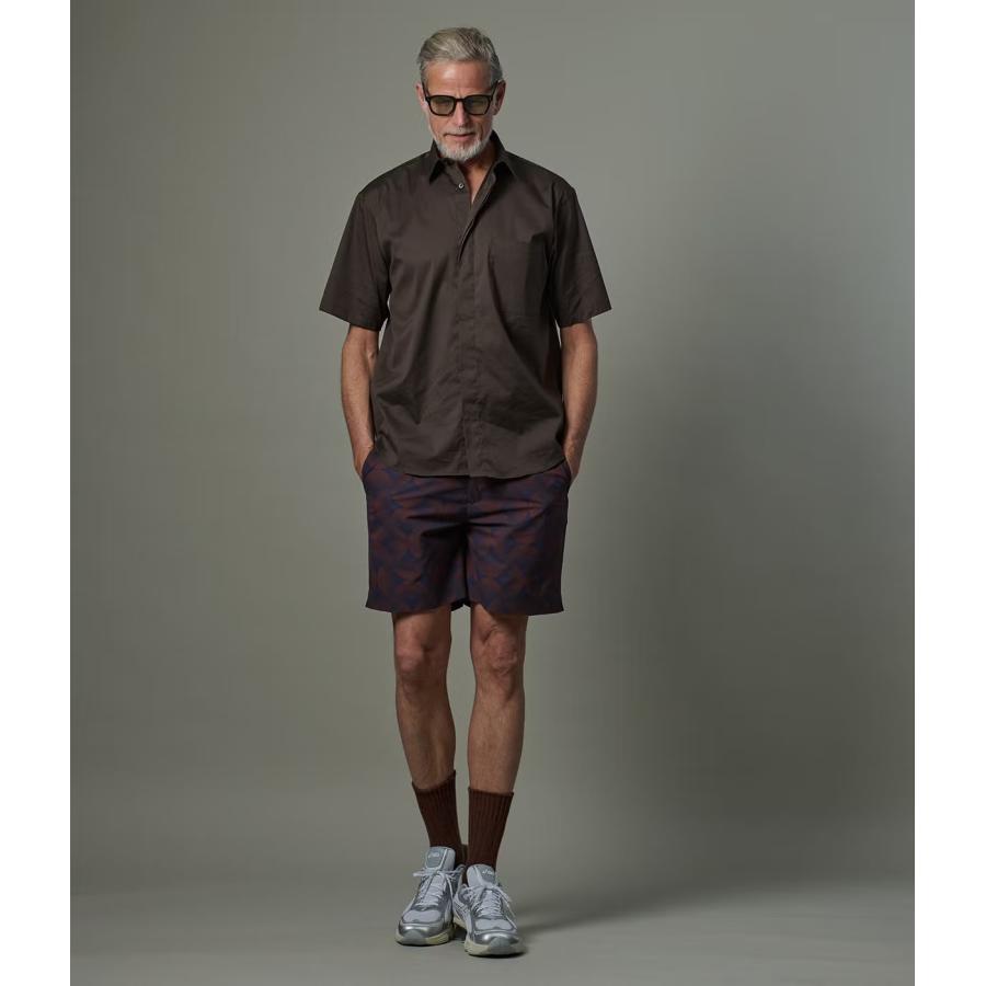 【junhashimoto｜ジュンハシモト】フライフロントショートスリーブ FLY-FRONT S/S マスタード ネイビー ブラウン コットン ナイロン メンズ【1062620002】 |  | 03