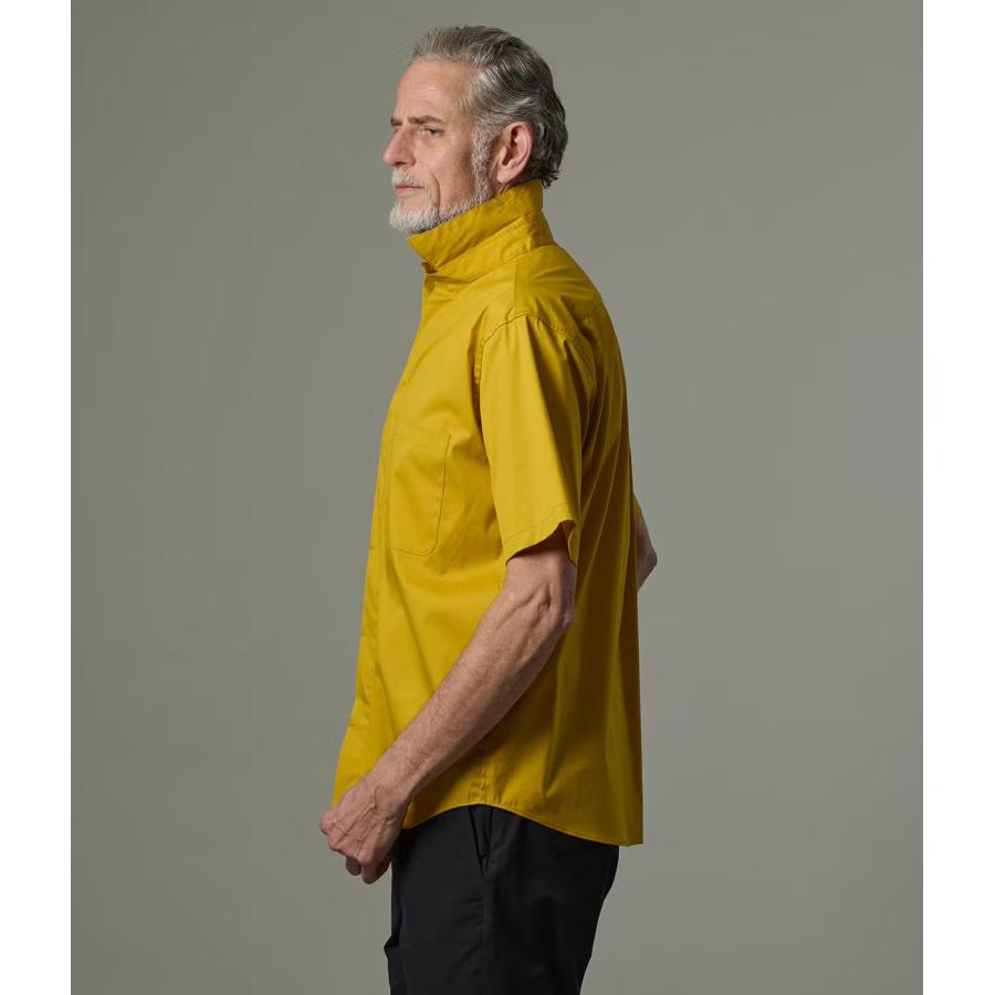 【junhashimoto｜ジュンハシモト】フライフロントショートスリーブ FLY-FRONT S/S マスタード ネイビー ブラウン コットン ナイロン メンズ【1062620002】 |  | 05