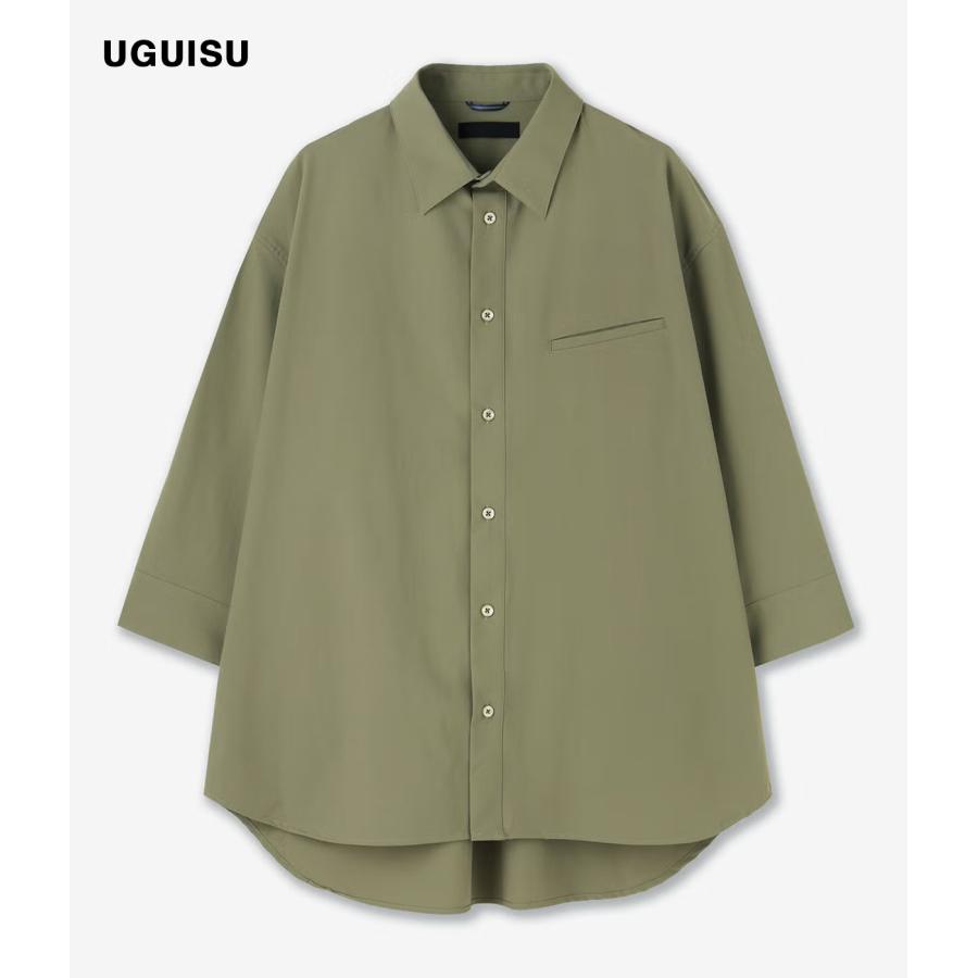 【junhashimoto｜ジュンハシモト】ロールアップシャツ 3/4 ROLL-UP SHIRT アイボリー 鶯 ネイビー 上品 高級感 メンズ セットアップ【1062620003】 |  | 10
