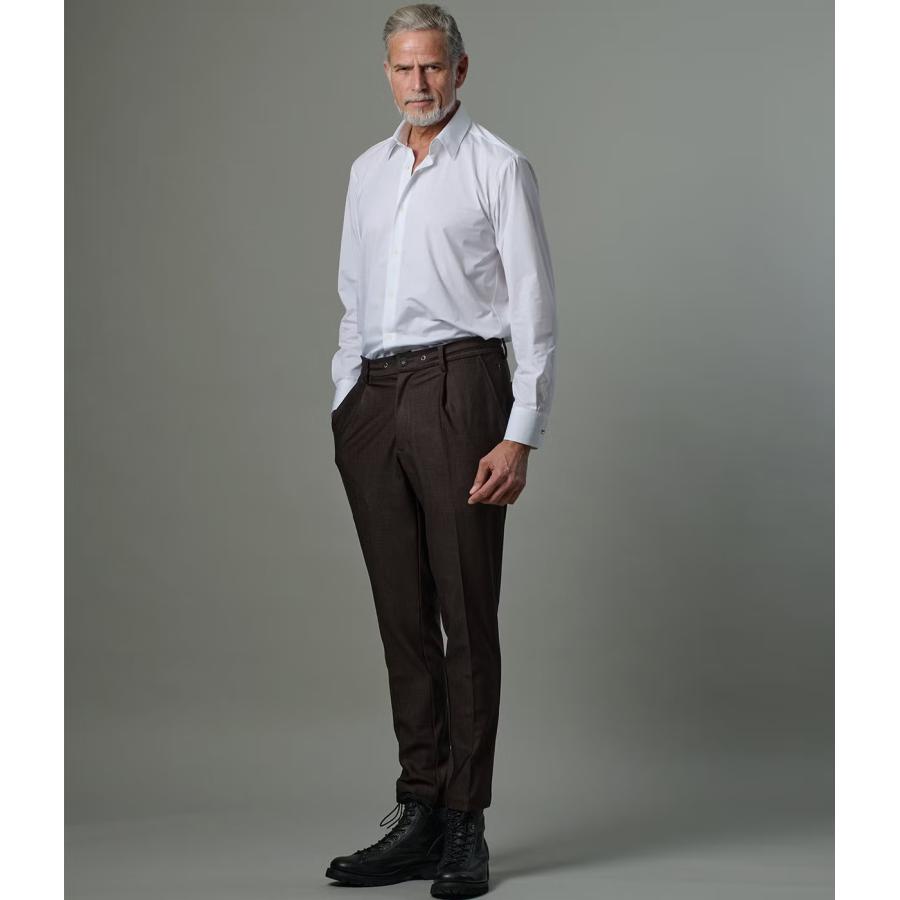 【junhashimoto｜ジュンハシモト】レギュラーカラーロングスリーブ REGULAR COLLAR L/S 白 黒 ポリエステル 上品 ビジネスカジュアル きれいめ【1062620005】 |  | 18