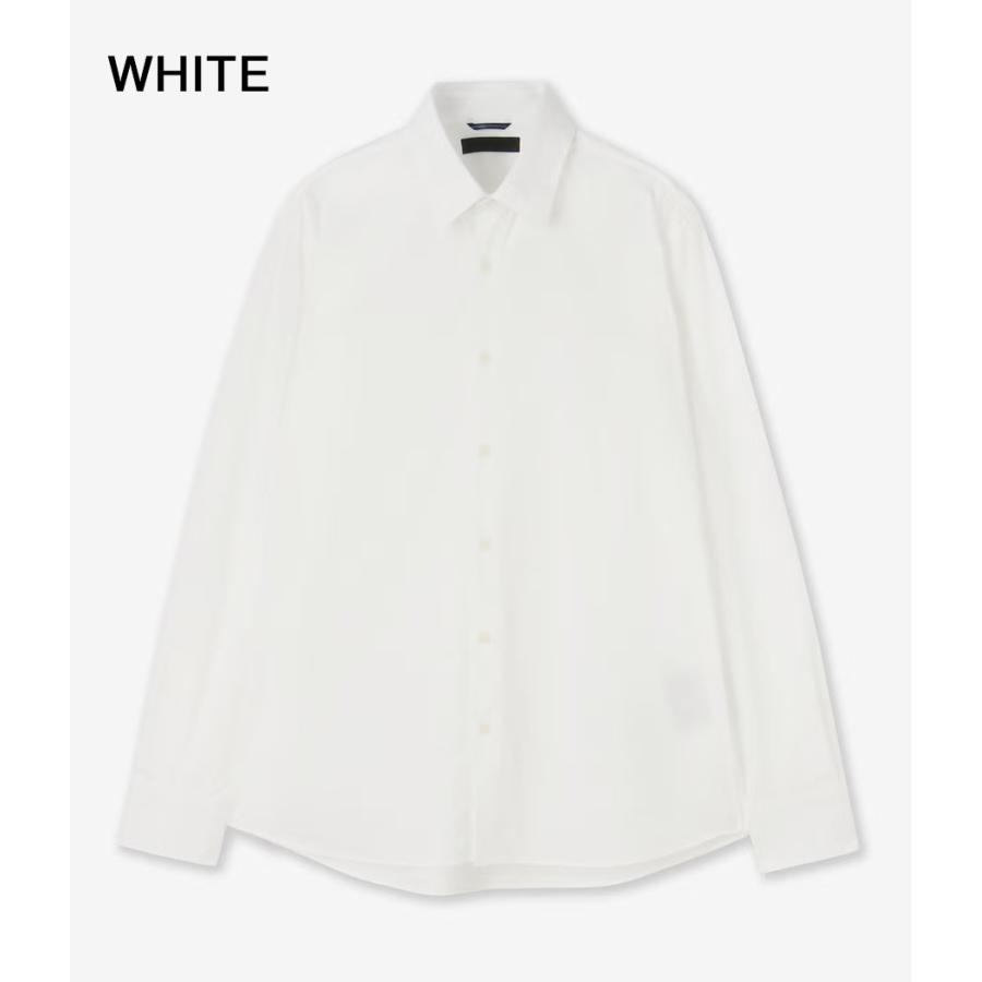 【junhashimoto｜ジュンハシモト】レギュラーカラーロングスリーブ REGULAR COLLAR L/S 白 黒 ポリエステル 上品 ビジネスカジュアル きれいめ【1062620005】 |  | 08