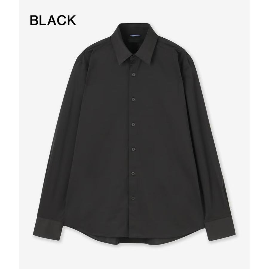 【junhashimoto｜ジュンハシモト】レギュラーカラーロングスリーブ REGULAR COLLAR L/S 白 黒 ポリエステル 上品 ビジネスカジュアル きれいめ【1062620005】 |  | 09