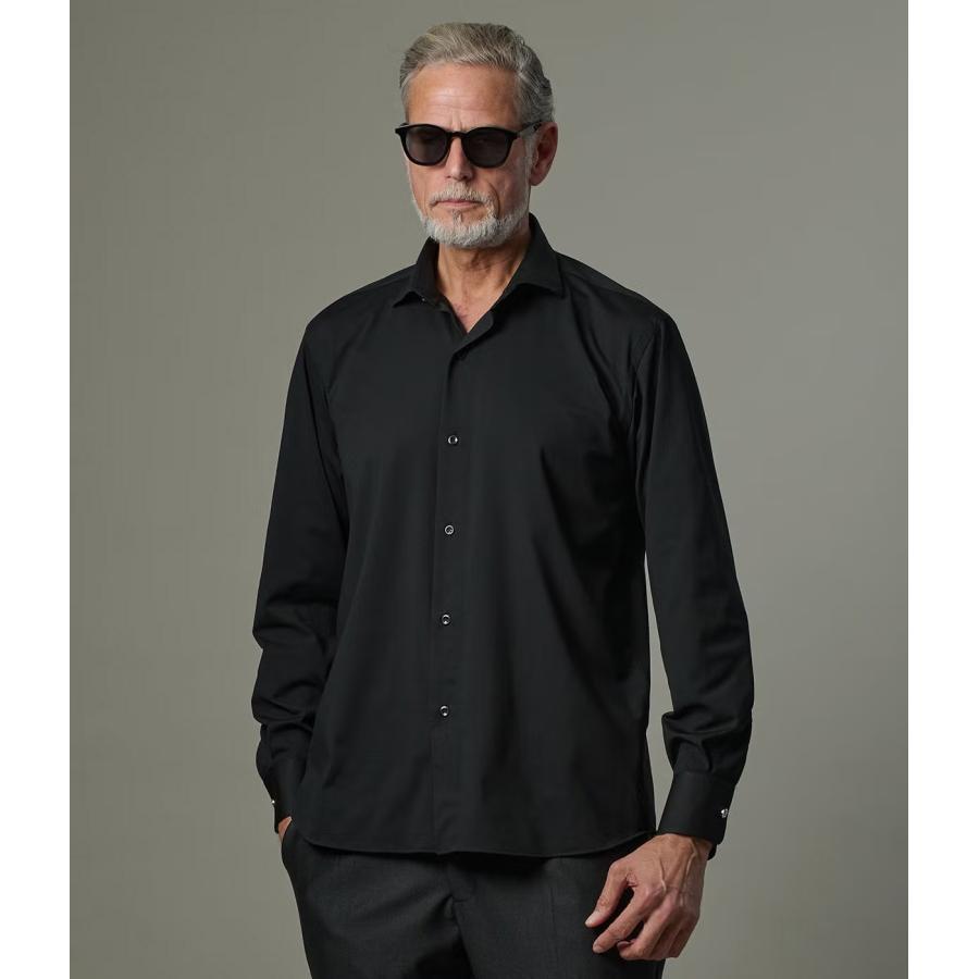 【junhashimoto｜ジュンハシモト】ホリゾンタルカラーロングスリーブ HORIZONTAL COLLAR L/S インディゴ ブラウン ブラック 通気性【1062620006】 |  | 06