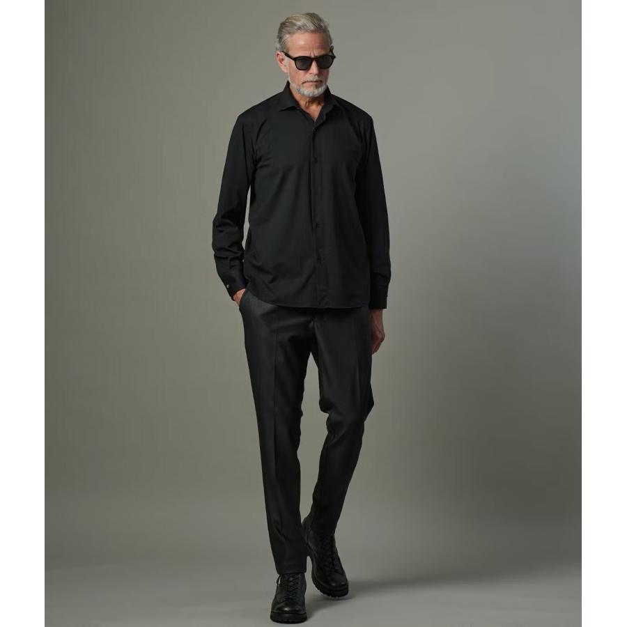 【junhashimoto｜ジュンハシモト】ホリゾンタルカラーロングスリーブ HORIZONTAL COLLAR L/S インディゴ ブラウン ブラック 通気性【1062620006】 |  | 07