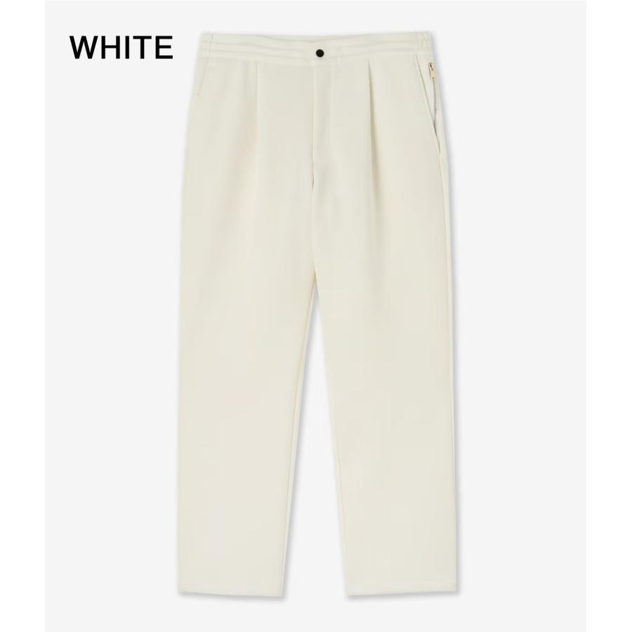 【junhashimoto｜ジュンハシモト】ワンタックストレートイージーパンツ 1_TUCK STRAIGHT EASY PANTS ホワイト ブラック 快適 セットアップ【1072620004】 |  | 09