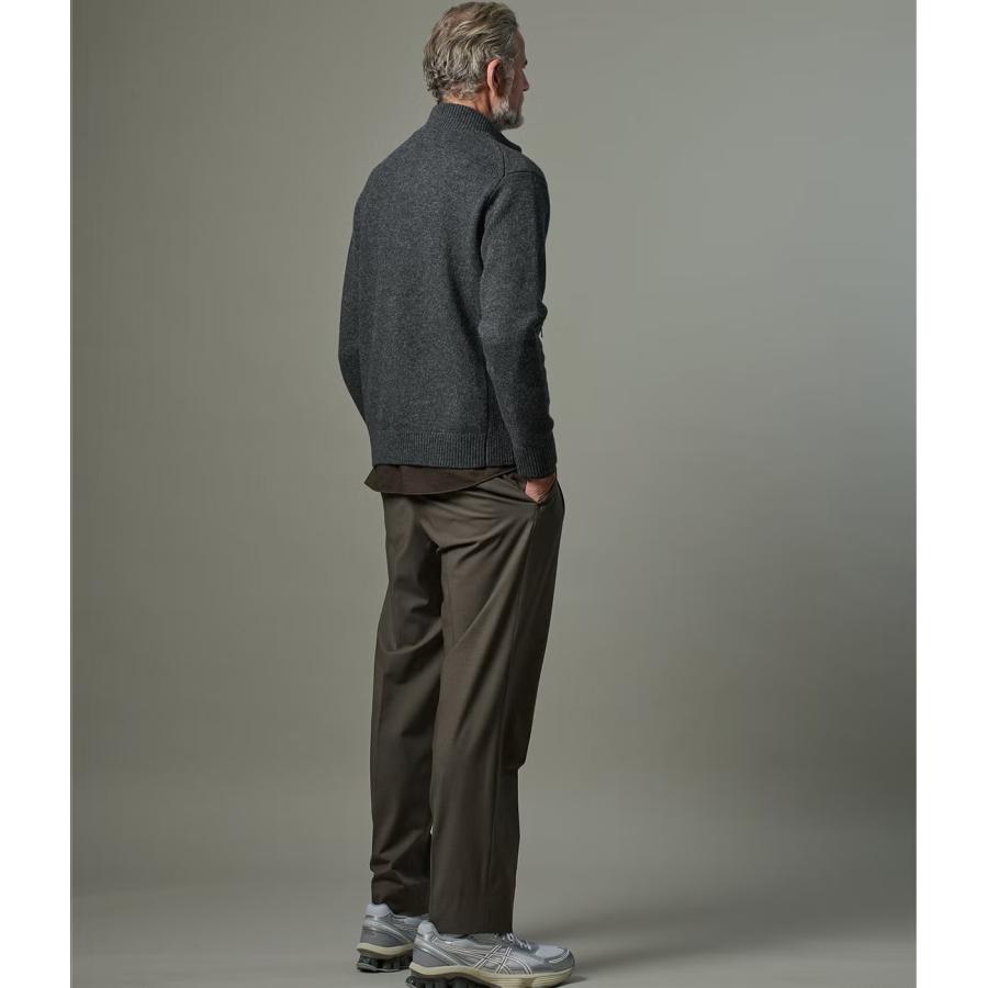 【junhashimoto｜ジュンハシモト】2タッククラシカルパンツ 2_TUCK CLASSICAL PANTS ブラウン グレー ポリエステル セットアップ スラックス【1072620006】 |  | 03