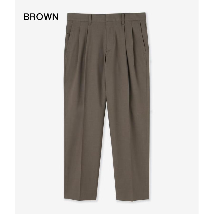 【junhashimoto｜ジュンハシモト】2タッククラシカルパンツ 2_TUCK CLASSICAL PANTS ブラウン グレー ポリエステル セットアップ スラックス【1072620006】 |  | 08