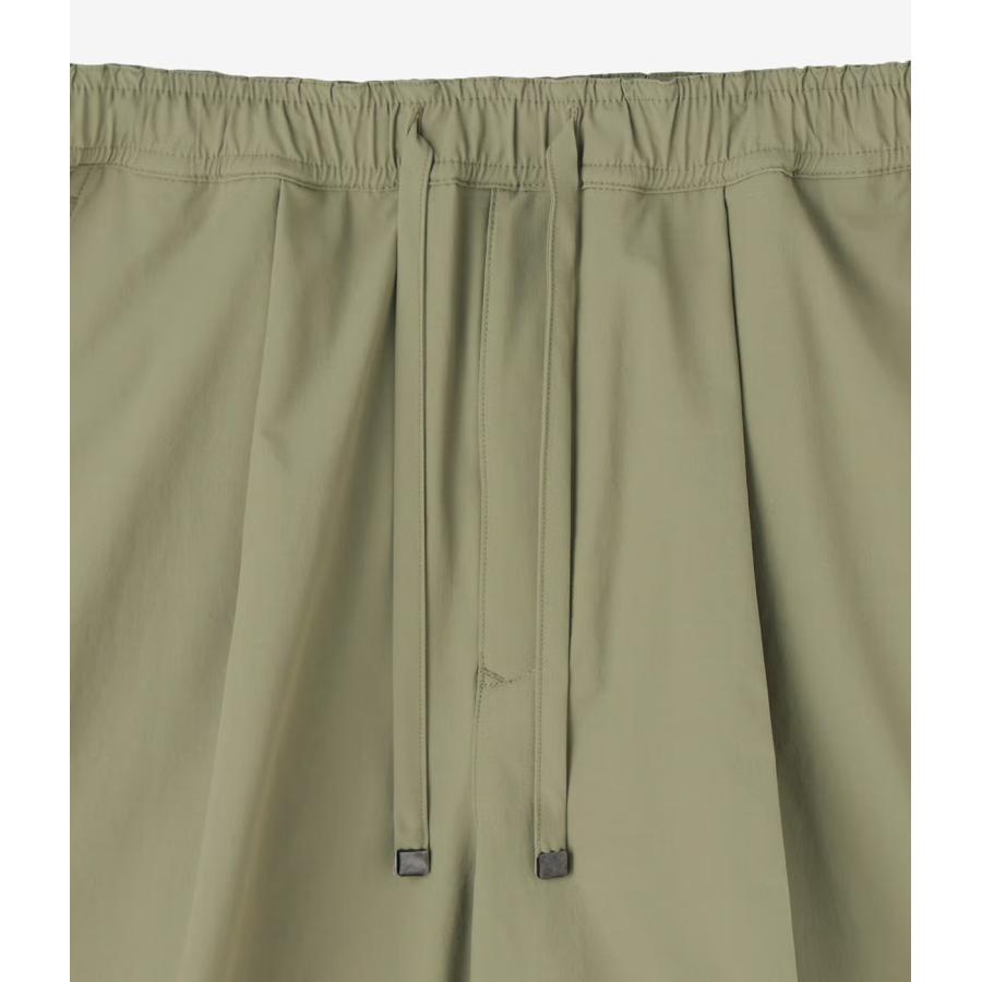 【junhashimoto｜ジュンハシモト】ワンタックショーツ 1_TUCK SHORTS アイボリー 鶯 ネイビー ナイロン ウール 伸縮性 短パン セットアップ【1072620008】 |  | 12
