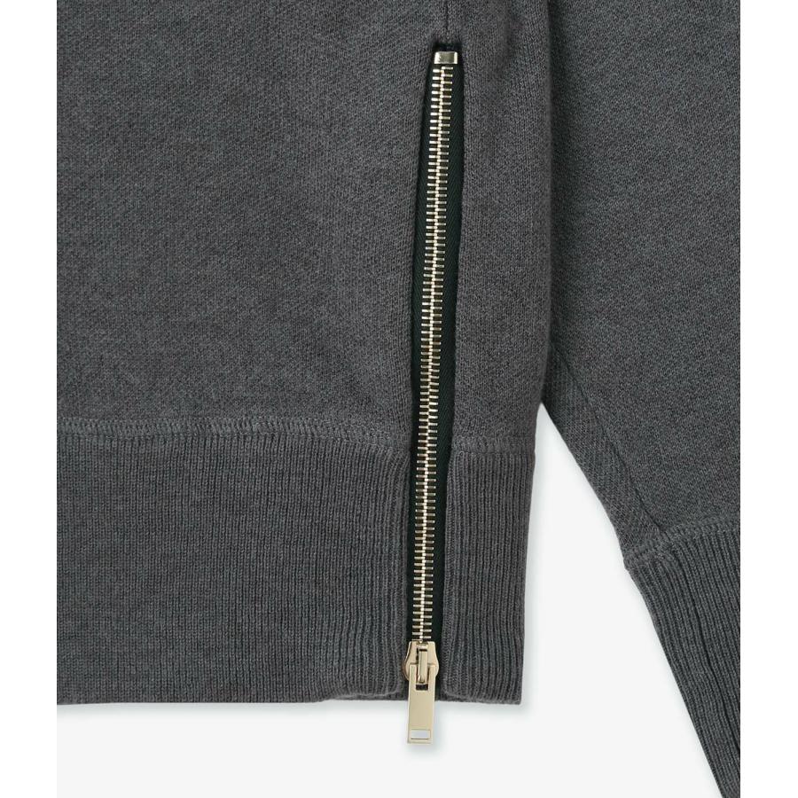 【junhashimoto｜ジュンハシモト】W ZIP CREW NECK KNIT　クルーネックニット　トップス　オリーブグリーン　チャコール　ブラック　メンズ【1092520005】 |  | 13