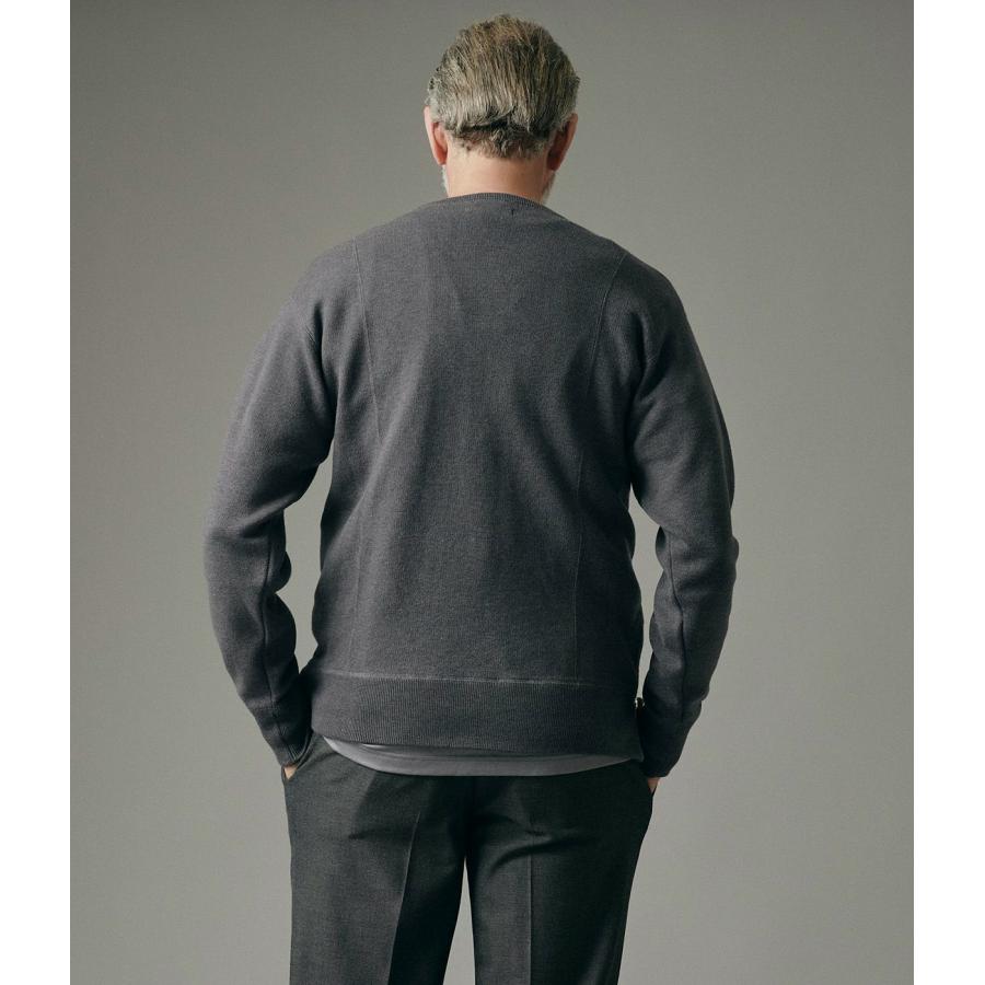 【junhashimoto｜ジュンハシモト】W ZIP CREW NECK KNIT　クルーネックニット　トップス　オリーブグリーン　チャコール　ブラック　メンズ【1092520005】 |  | 02