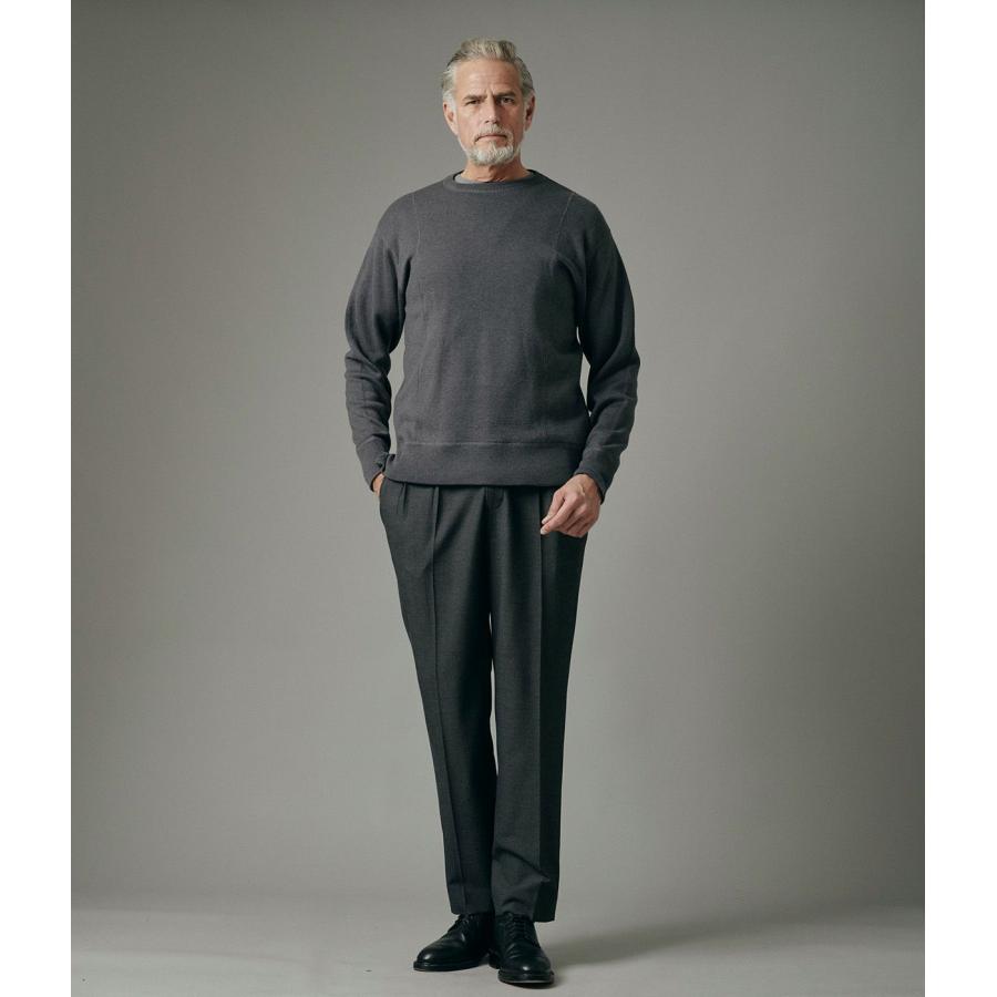 【junhashimoto｜ジュンハシモト】W ZIP CREW NECK KNIT　クルーネックニット　トップス　オリーブグリーン　チャコール　ブラック　メンズ【1092520005】 |  | 03