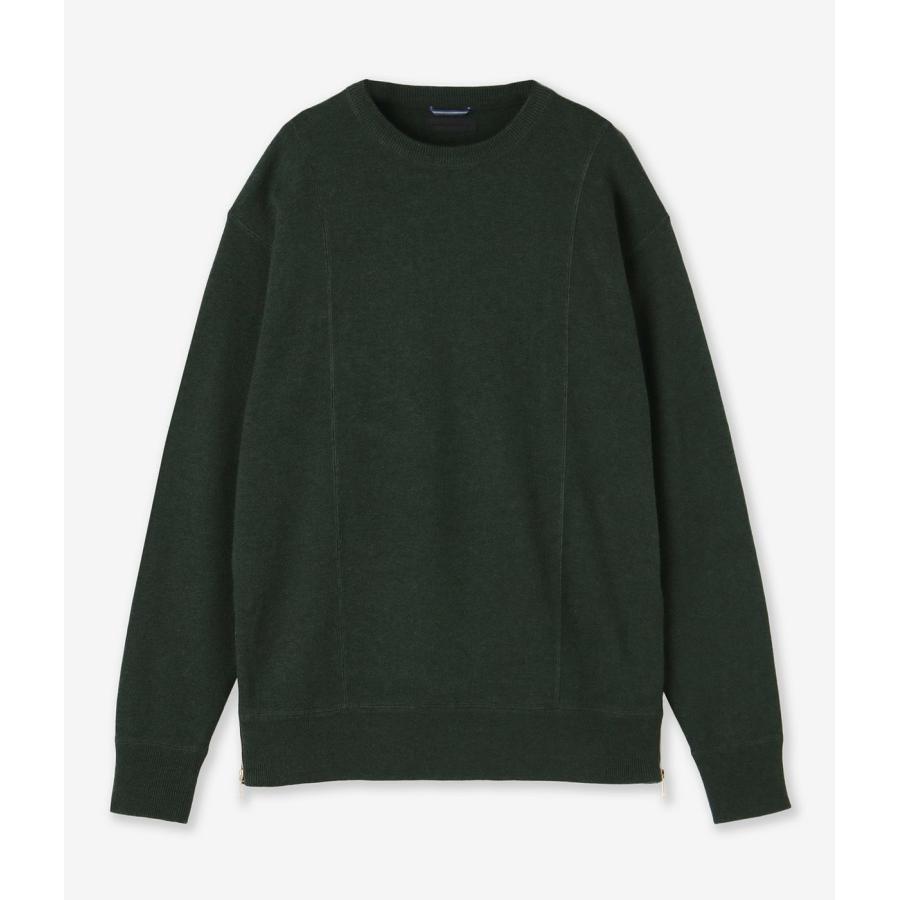 【junhashimoto｜ジュンハシモト】W ZIP CREW NECK KNIT　クルーネックニット　トップス　オリーブグリーン　チャコール　ブラック　メンズ【1092520005】 |  | 06