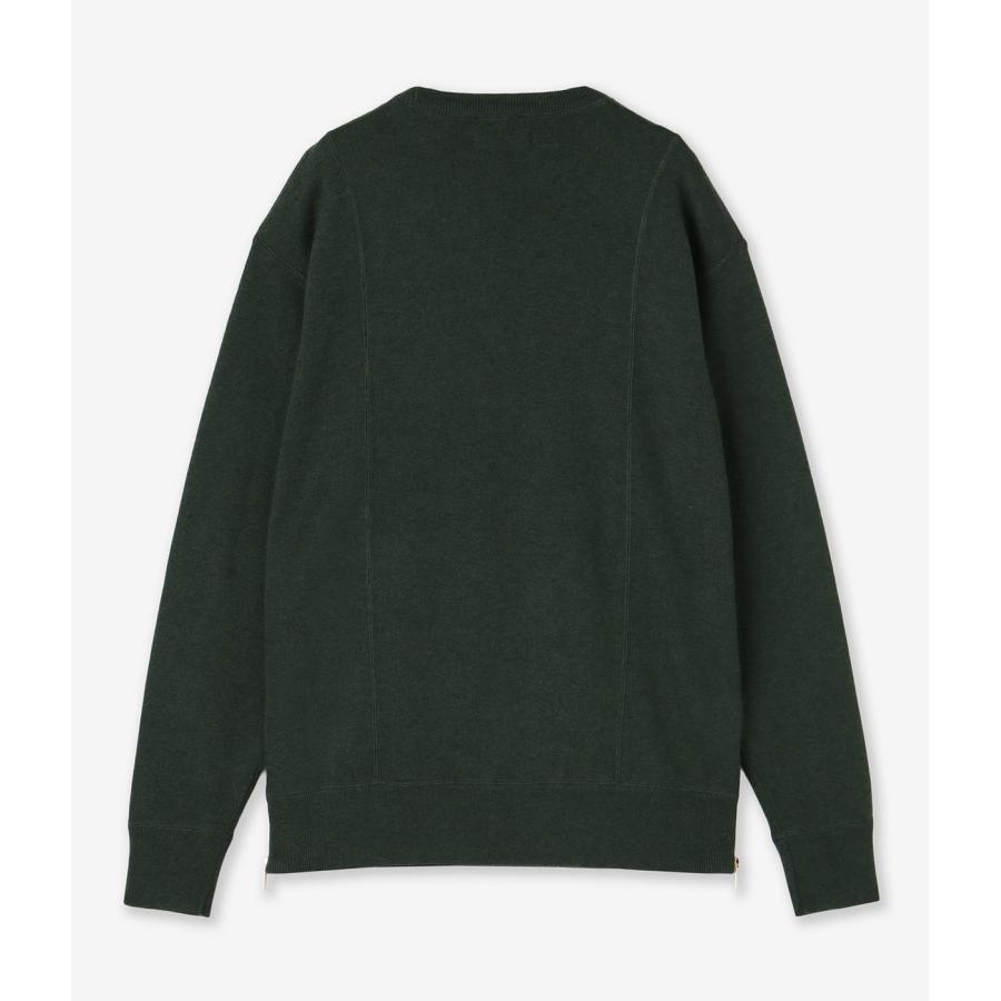 【junhashimoto｜ジュンハシモト】W ZIP CREW NECK KNIT　クルーネックニット　トップス　オリーブグリーン　チャコール　ブラック　メンズ【1092520005】 |  | 07
