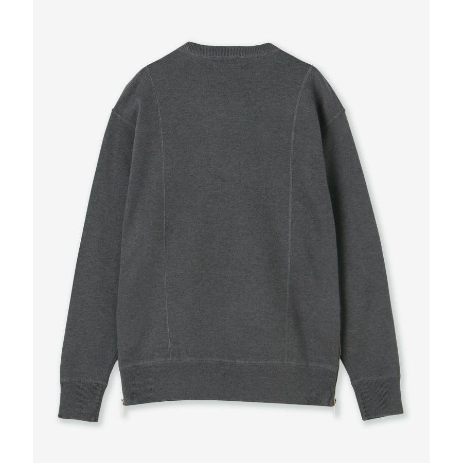 【junhashimoto｜ジュンハシモト】W ZIP CREW NECK KNIT　クルーネックニット　トップス　オリーブグリーン　チャコール　ブラック　メンズ【1092520005】 |  | 09