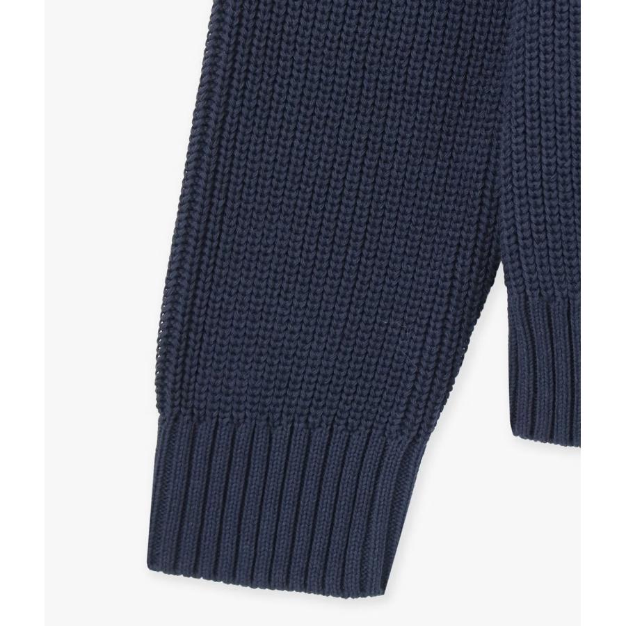 【junhashimoto｜ジュンハシモト】アーミーニット ARMY KNIT ネイビー ブラック コットン ナイロン ミリタリー 上品 快適 メンズ カジュアル 冬【1092620002】 |  | 16