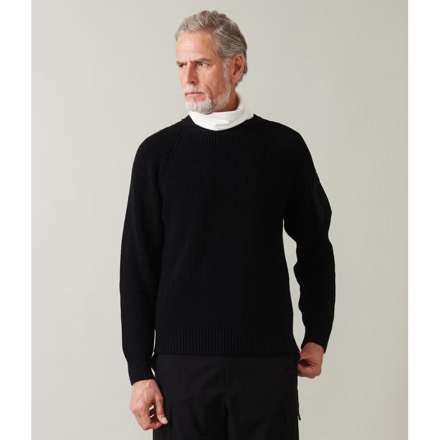 【junhashimoto｜ジュンハシモト】アーミーニット ARMY KNIT ネイビー ブラック コットン ナイロン ミリタリー 上品 快適 メンズ カジュアル 冬【1092620002】 |  | 04