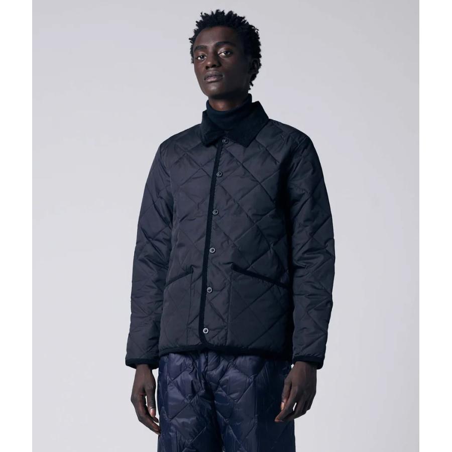 TAION｜タイオン】“PIPING COLLARED”DOWN CARDIGAN ダウンカーディガン