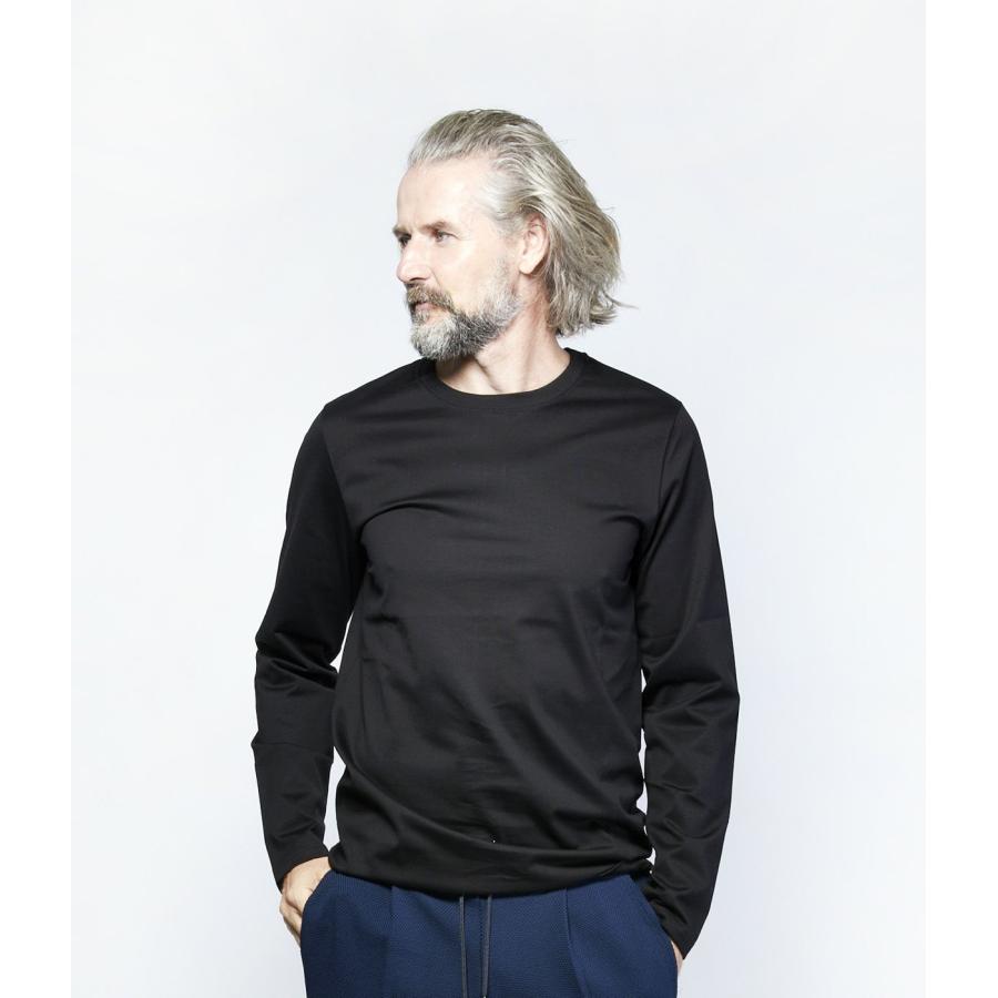 【junhashimoto|ジュンハシモト】101SERIBU C L/S　トップス　ホワイト　ブラック　白　黒　長袖　S　M　L　XL　耐久性　洗濯可能【1100000025】 |  | 01