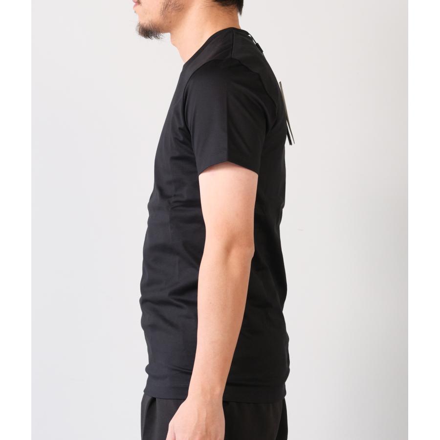【junhashimoto｜ジュンハシモト】イチマルイチセリブクルーネックティー 101SERIBU CREW NECK T ホワイト ブラック ブルーグレー ナイロン 上品【1100000033】 |  | 02