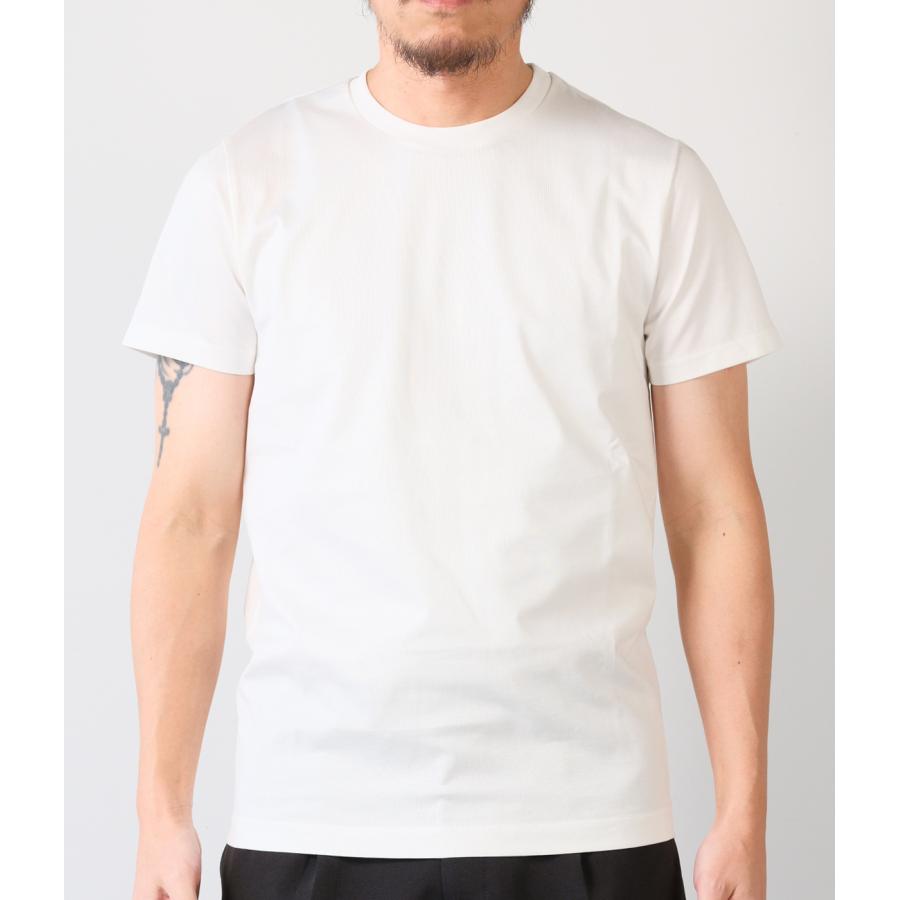 【junhashimoto｜ジュンハシモト】イチマルイチセリブクルーネックティー 101SERIBU CREW NECK T ホワイト ブラック ブルーグレー ナイロン 上品【1100000033】 |  | 05