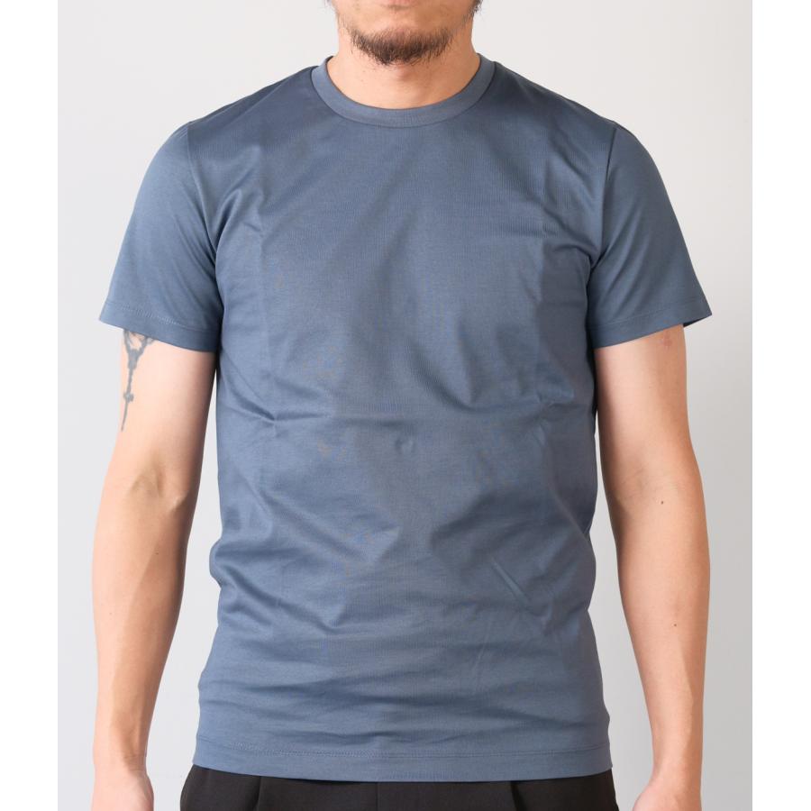【junhashimoto｜ジュンハシモト】イチマルイチセリブクルーネックティー 101SERIBU CREW NECK T ホワイト ブラック ブルーグレー ナイロン 上品【1100000033】 |  | 07