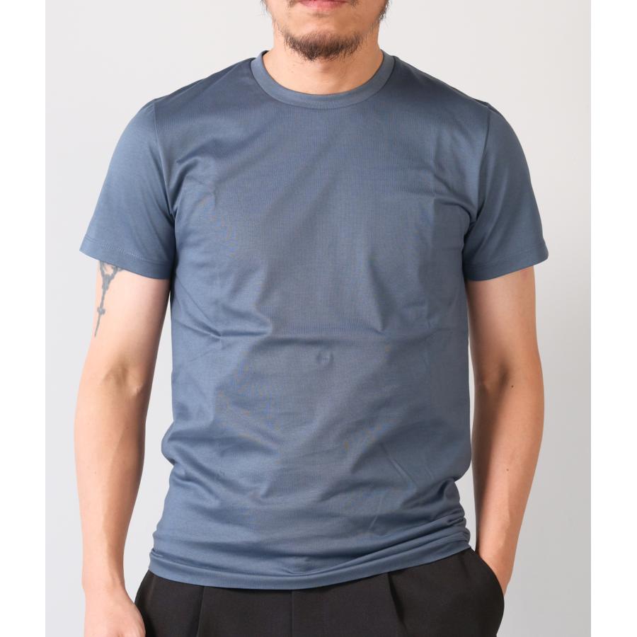 【junhashimoto｜ジュンハシモト】イチマルイチセリブクルーネックティー 101SERIBU CREW NECK T ホワイト ブラック ブルーグレー ナイロン 上品【1100000033】 |  | 08