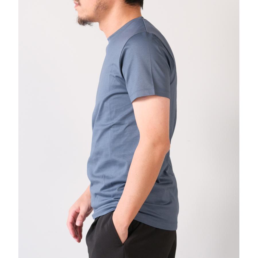 【junhashimoto｜ジュンハシモト】イチマルイチセリブクルーネックティー 101SERIBU CREW NECK T ホワイト ブラック ブルーグレー ナイロン 上品【1100000033】 |  | 09