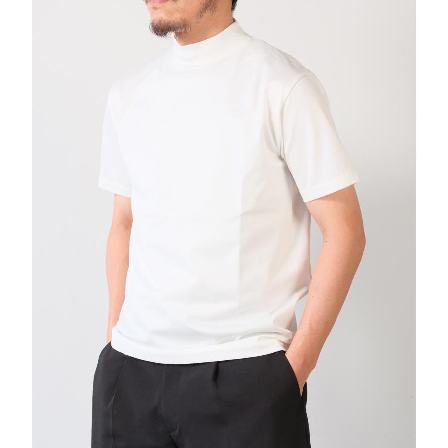 【junhashimoto｜ジュンハシモト】イチマルイチモックネックショートスリーブ 101MOCK NECK S/S ホワイト ブラック ブルーグレー ナイロン 耐久性【1100000035】 |  | 04