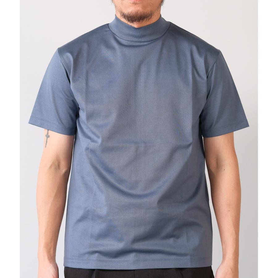 【junhashimoto｜ジュンハシモト】イチマルイチモックネックショートスリーブ 101MOCK NECK S/S ホワイト ブラック ブルーグレー ナイロン 耐久性【1100000035】 |  | 05