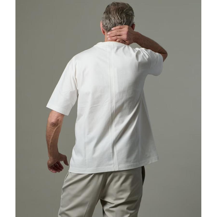 【junhashimoto｜ジュンハシモト】ジップポケットティー ZIP POCKET TEE ホワイト エメラルドグリーン ネイビー ブラック コットン 快適【1102620004】 |  | 04