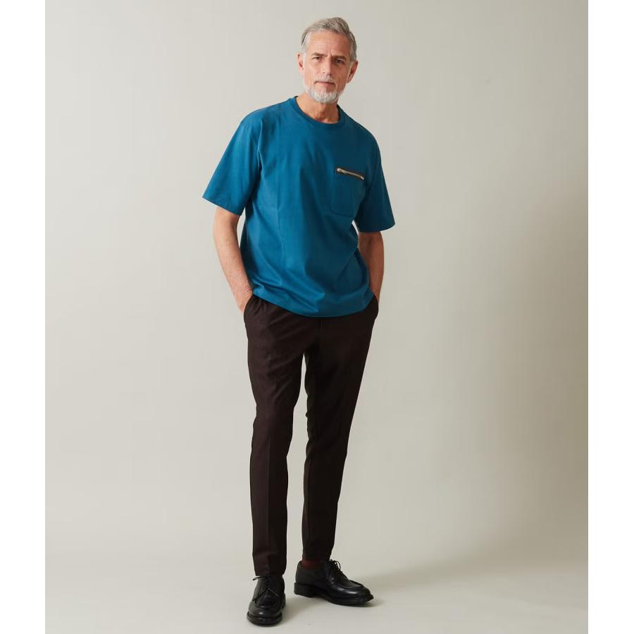 【junhashimoto｜ジュンハシモト】ジップポケットティー ZIP POCKET TEE ホワイト エメラルドグリーン ネイビー ブラック コットン 快適【1102620004】 |  | 06