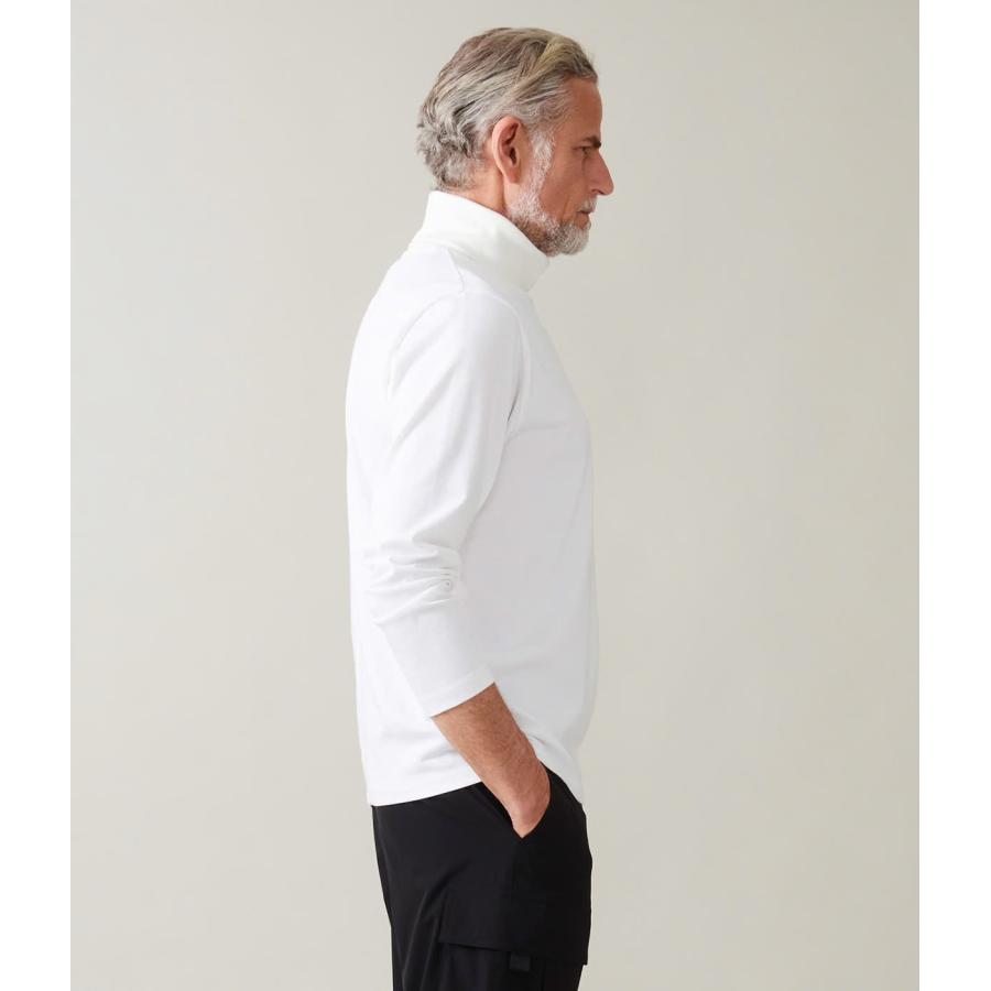 【junhashimoto｜ジュンハシモト】オフタートルルーズネック OFF TURTL LOOSE NECK 白 黒 綿 快適 メンズ インナー トップス 長袖【1102620007】 |  | 01