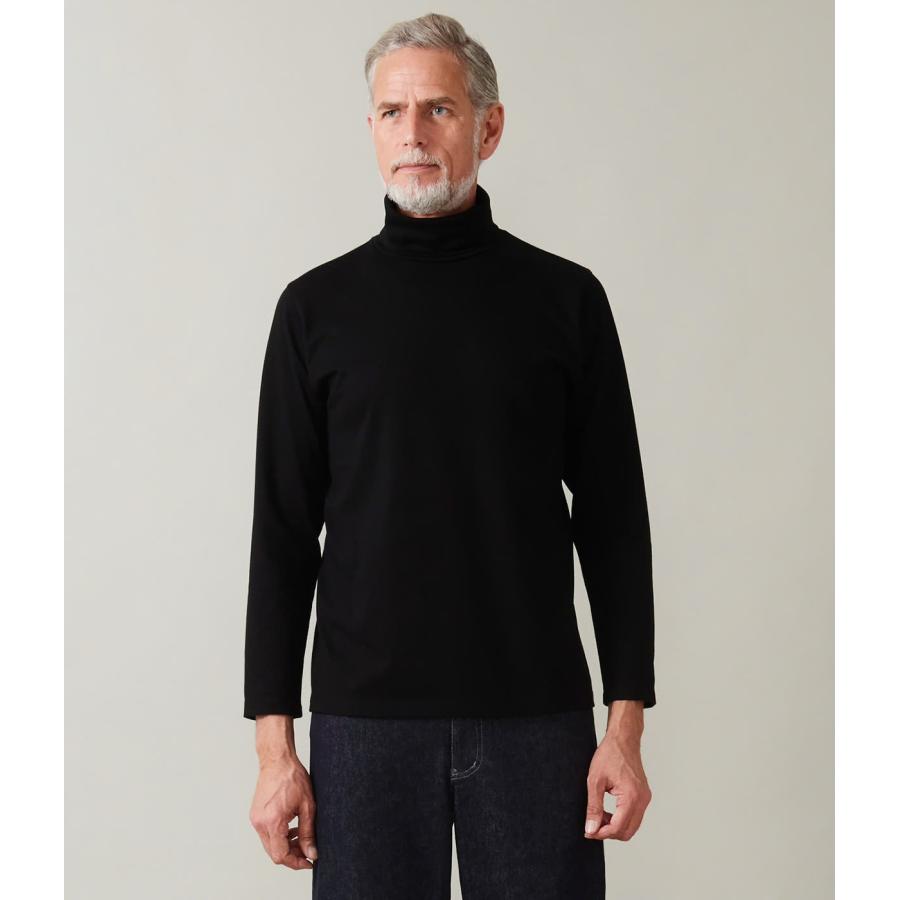 【junhashimoto｜ジュンハシモト】オフタートルルーズネック OFF TURTL LOOSE NECK 白 黒 綿 快適 メンズ インナー トップス 長袖【1102620007】 |  | 04
