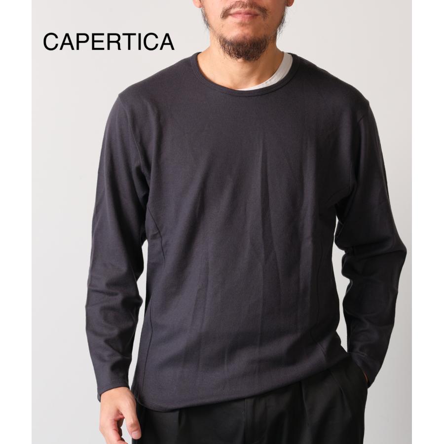 【取り寄せ】【COLINA｜コリーナ】Super140s Washable Wool MW_Jersey / Solid L/S Tee　長袖Tシャツ　ブラック　グレー　ウール100%【115388488】 | 