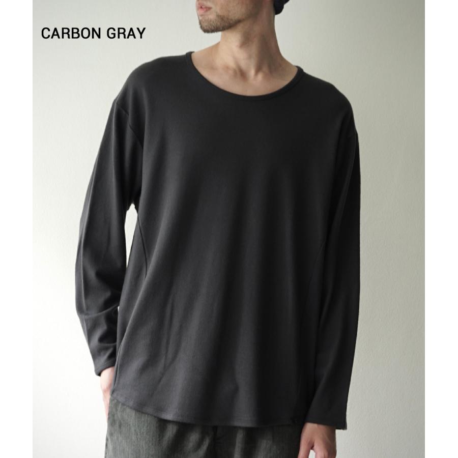 【取り寄せ】【COLINA｜コリーナ】Super140s Washable Wool MW_Jersey / Solid L/S Tee　長袖Tシャツ　ブラック　グレー　ウール100%【115388488】 |  | 10