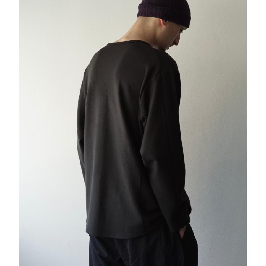 【取り寄せ】【COLINA｜コリーナ】Super140s Washable Wool MW_Jersey / Solid L/S Tee　長袖Tシャツ　ブラック　グレー　ウール100%【115388488】 |  | 11