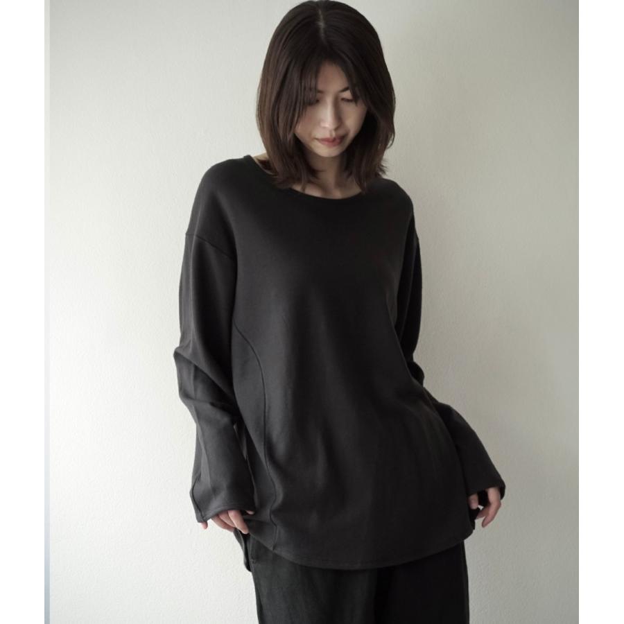 【取り寄せ】【COLINA｜コリーナ】Super140s Washable Wool MW_Jersey / Solid L/S Tee　長袖Tシャツ　ブラック　グレー　ウール100%【115388488】 |  | 12