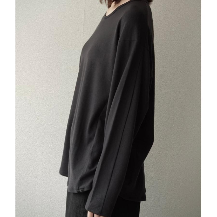 【取り寄せ】【COLINA｜コリーナ】Super140s Washable Wool MW_Jersey / Solid L/S Tee　長袖Tシャツ　ブラック　グレー　ウール100%【115388488】 |  | 13