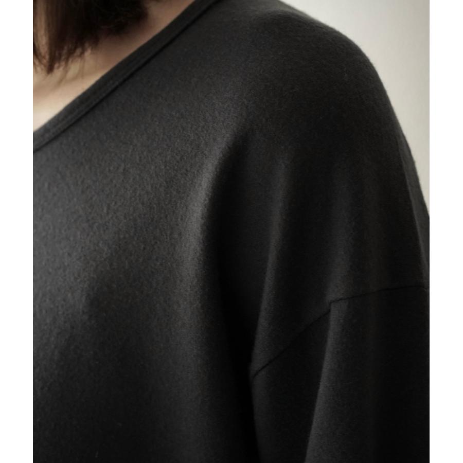 【取り寄せ】【COLINA｜コリーナ】Super140s Washable Wool MW_Jersey / Solid L/S Tee　長袖Tシャツ　ブラック　グレー　ウール100%【115388488】 |  | 15