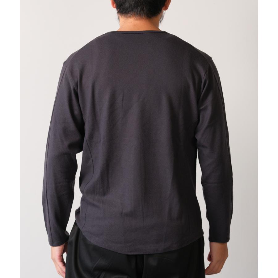 【取り寄せ】【COLINA｜コリーナ】Super140s Washable Wool MW_Jersey / Solid L/S Tee　長袖Tシャツ　ブラック　グレー　ウール100%【115388488】 |  | 02