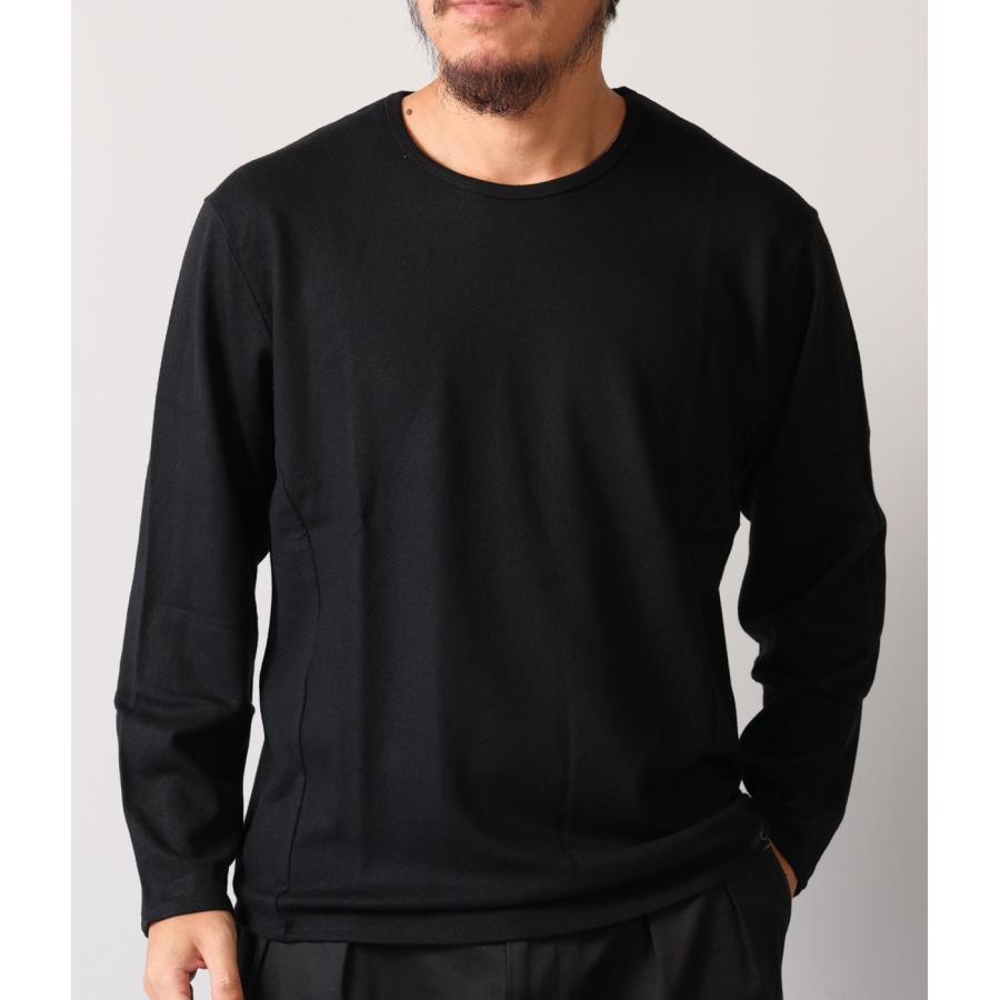【取り寄せ】【COLINA｜コリーナ】Super140s Washable Wool MW_Jersey / Solid L/S Tee　長袖Tシャツ　ブラック　グレー　ウール100%【115388488】 |  | 06
