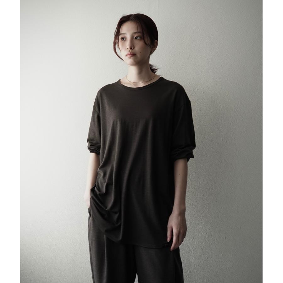 【取り寄せ】【CAPERTICA｜カペルチカ】スーパー120sウォッシャブルジャージーロングスリーブティー Super120s Washable Wool Jersey / L/S Tee【137829935】 |  | 10