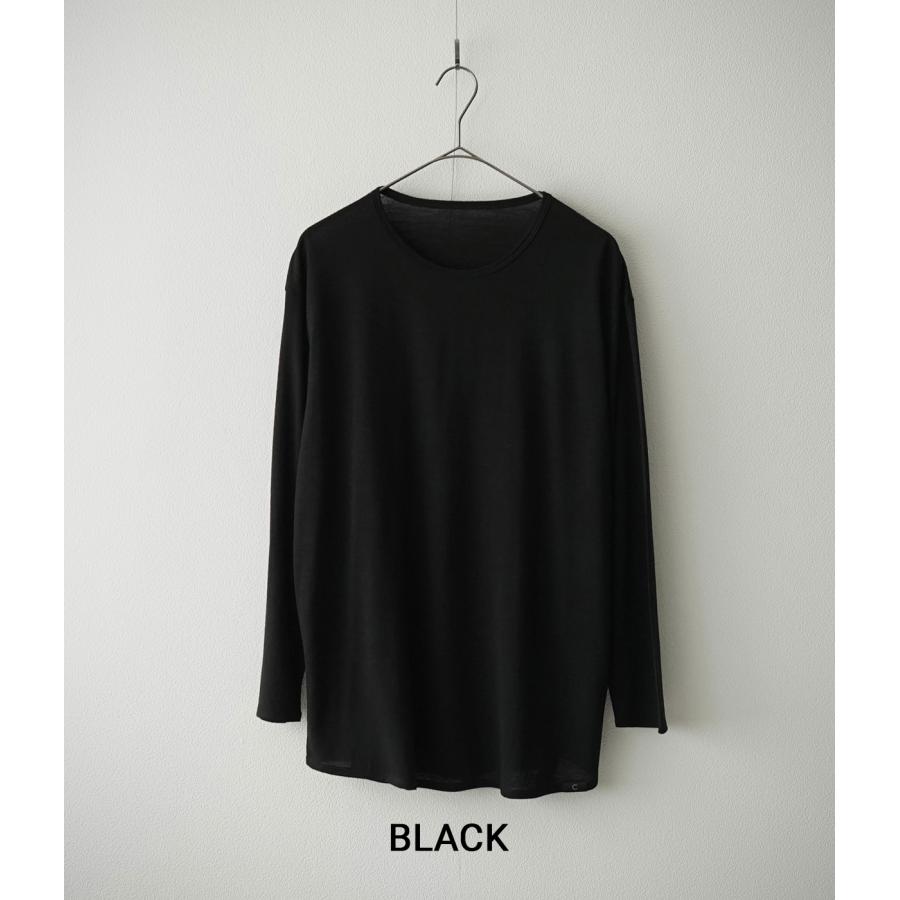 【取り寄せ】【CAPERTICA｜カペルチカ】スーパー120sウォッシャブルジャージーロングスリーブティー Super120s Washable Wool Jersey / L/S Tee【137829935】 |  | 12