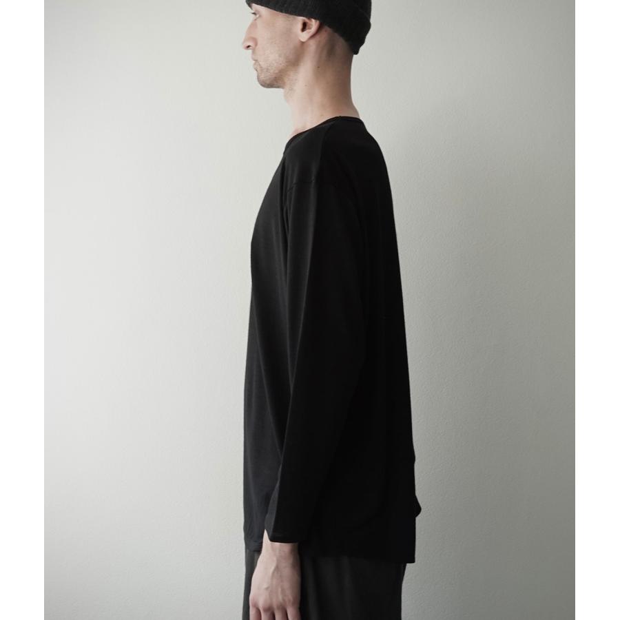 【取り寄せ】【CAPERTICA｜カペルチカ】スーパー120sウォッシャブルジャージーロングスリーブティー Super120s Washable Wool Jersey / L/S Tee【137829935】 |  | 01