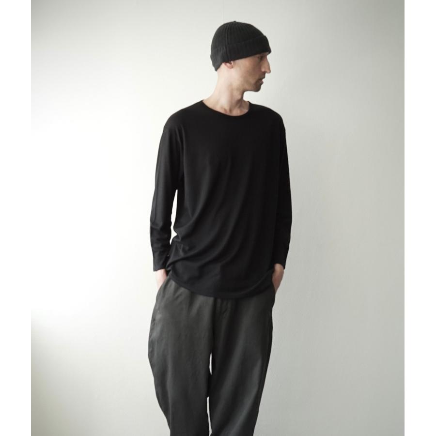 【取り寄せ】【CAPERTICA｜カペルチカ】スーパー120sウォッシャブルジャージーロングスリーブティー Super120s Washable Wool Jersey / L/S Tee【137829935】 |  | 03